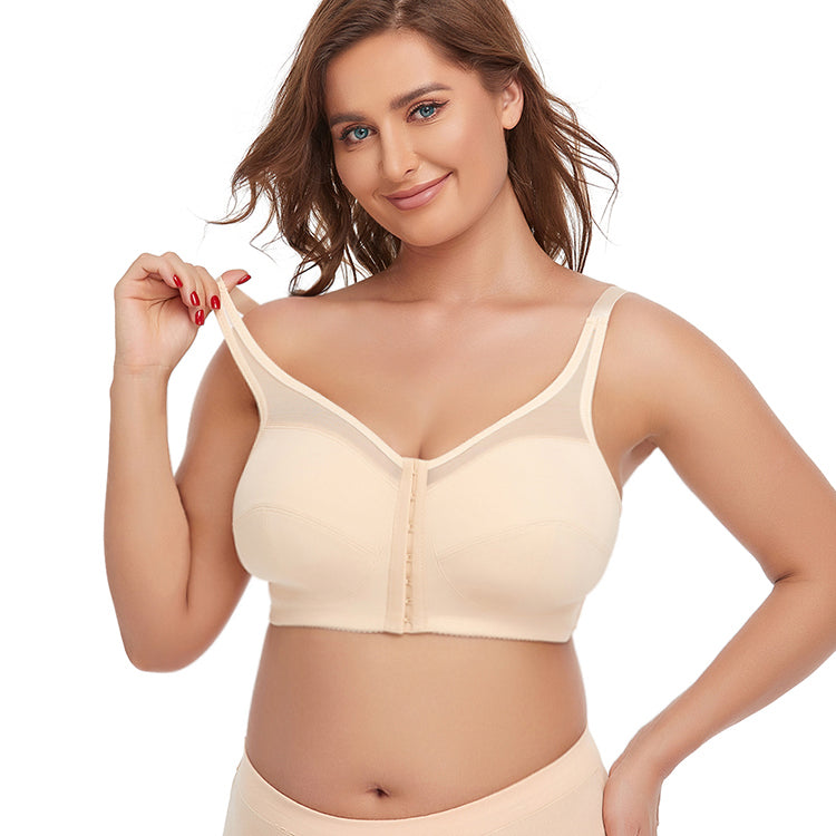 Wireless Front Button Comfort Bra