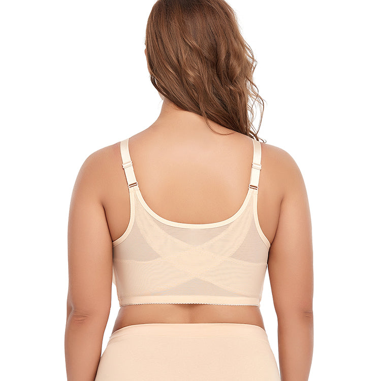 Wireless Front Button Comfort Bra