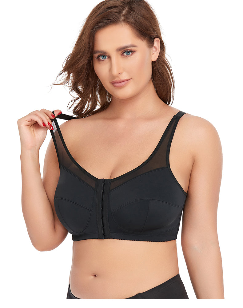 Wireless Front Button Comfort Bra